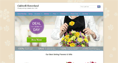 Desktop Screenshot of caldwellflowerland.com
