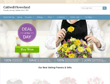 Tablet Screenshot of caldwellflowerland.com